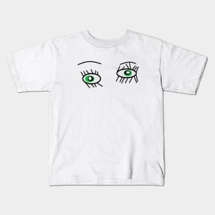 Green Eyes Kids T-Shirt